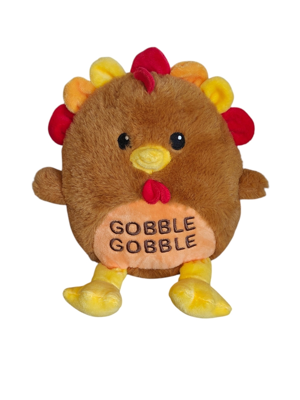 American Greetings Gobble Gobble Brown Plush Turkey Fall Color Thanksgiving